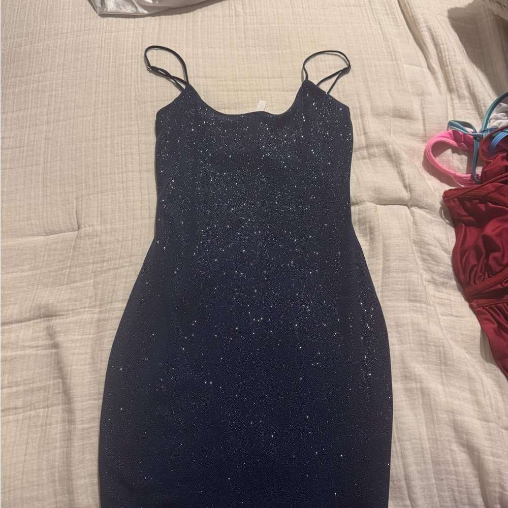 Lucy in the Sky Blue Sheath Mini Dress